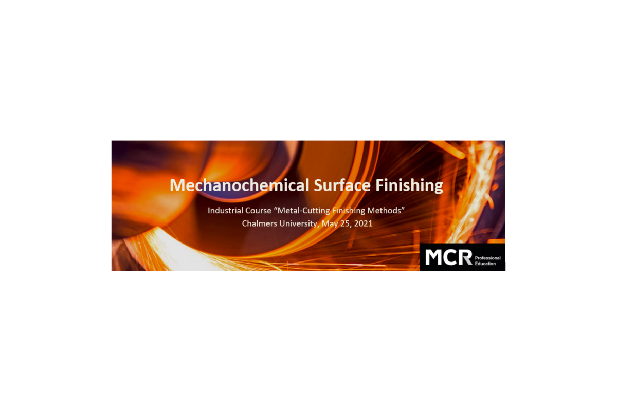 Interested to learn more about current advances in mechanochemical surface finishing?